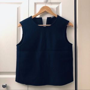 Cos 100%Wool Top Navy